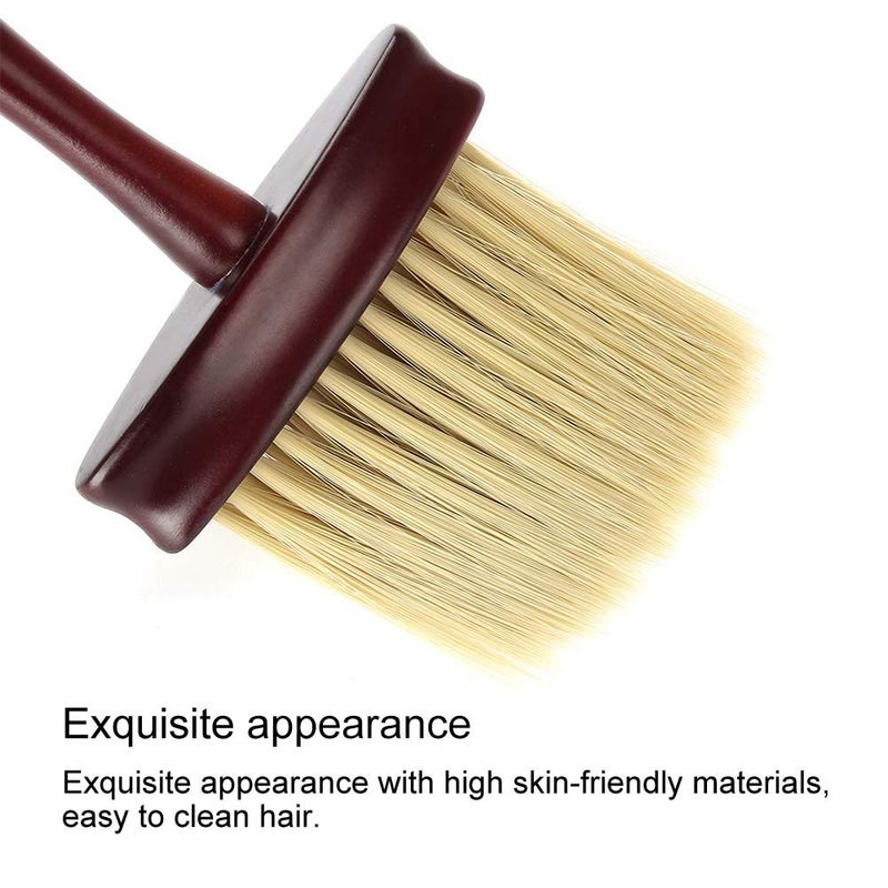 woobles Professional New Barber & Salon Stylist Neck Face Duster Soft Brush Comfortable Grip Hairdressing Styling Tool - Image 2